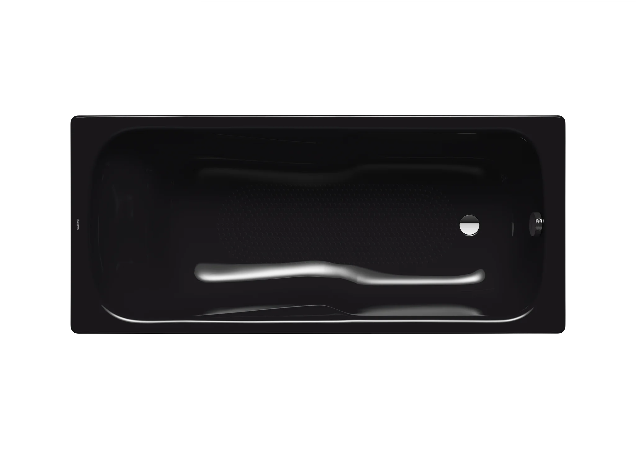 Kaldewei DYNA SET Kombi-Badewanne, 1500x750 mm, schwarz, Perl-Effekt, Vollantislip