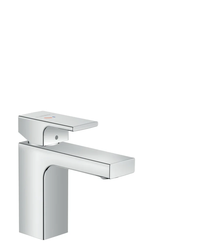 Hansgrohe Vernis Shape Einhebel-Waschtischmischer 100 CoolStart Chrom, Ausladung 110 mm, Auslaufhöhe 95 mm, Hebelgriff, Normalstrahl, schwenkbarer Strahlformer, max. Durchflussmenge 5 l/min, Keramikmischsystem, einstellbare Temperaturbegrenzung, isoliert Hansgrohe Vernis Shape Einhebel-Waschtischmischer 100 CoolStart Chrom, Ausladung 110 mm, Auslaufhöhe 95 mm, Hebelgriff, Normalstrahl, schwenkbarer Strahlformer, max. Durchflussmenge 5 l/min, Keramikmischsystem, einstellbare Temperaturbegrenzung, isoliert