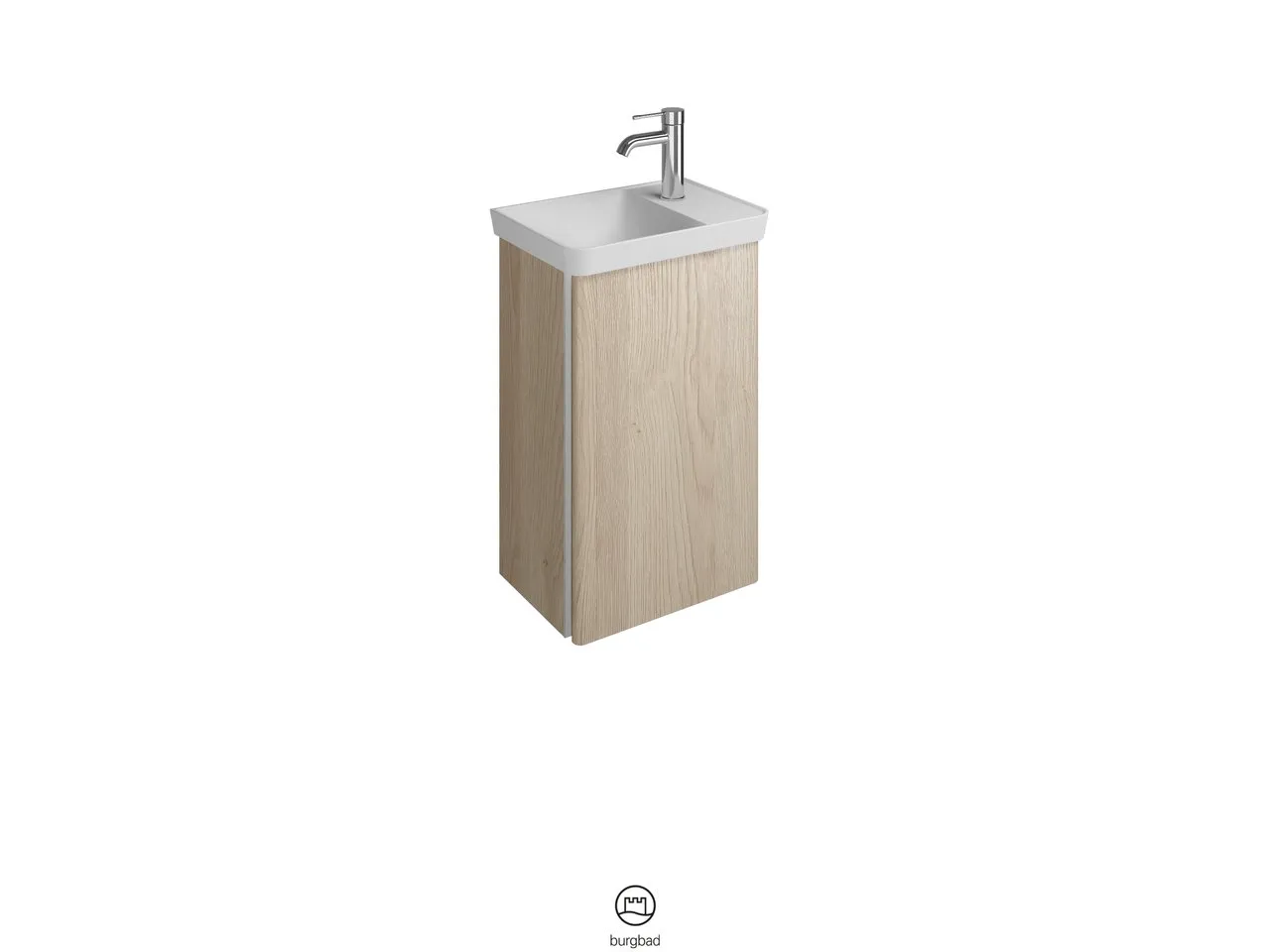 burgbad Waschtischunterschrank „Iveo“ 480 × 730 × 350 mm in Eiche Dekor Cashmere