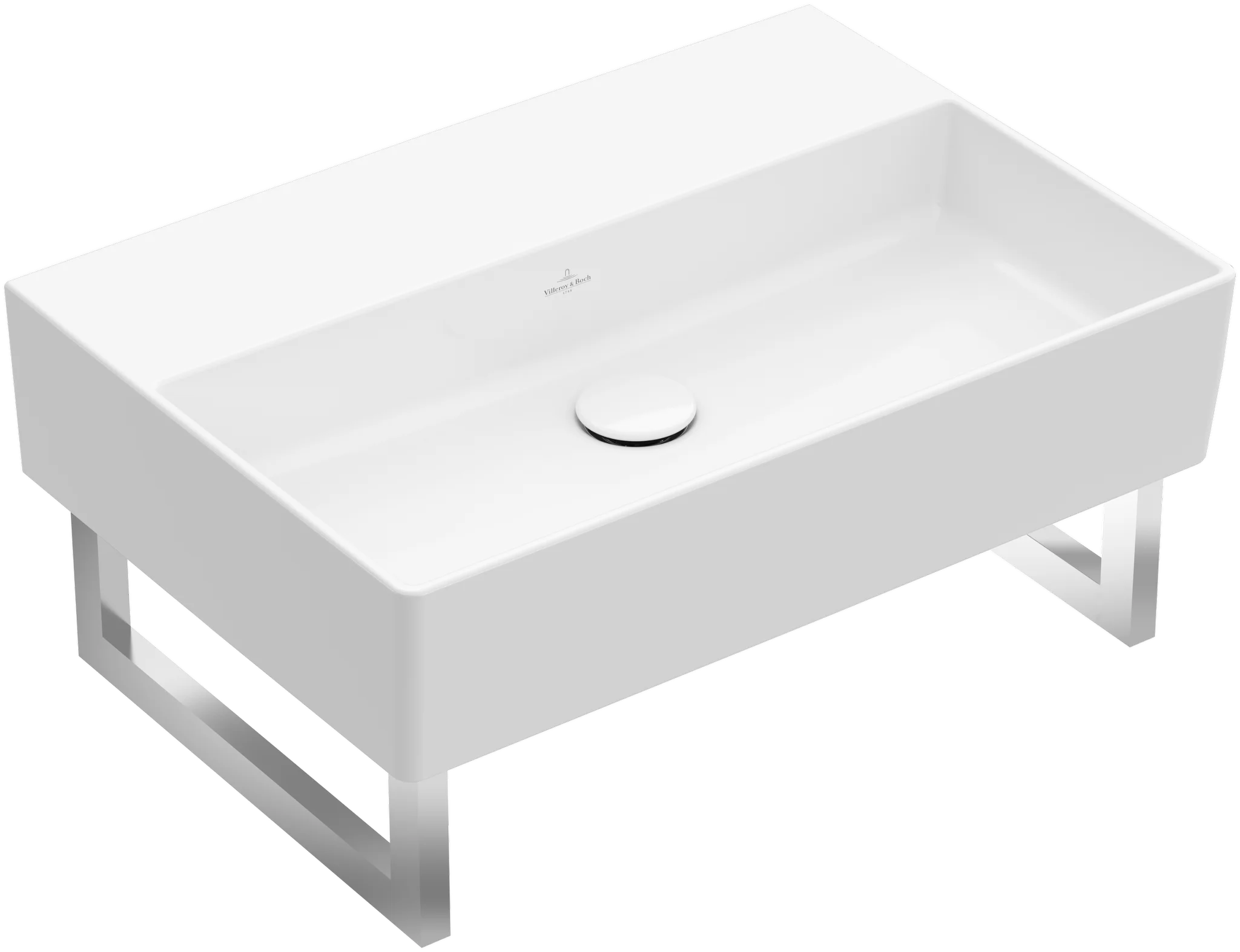 Villeroy & Boch Memento 2.0 Waschbecken TitanCeram 500x420mm Rechteck Weiß Alpin Villeroy & Boch Memento 2.0 Waschbecken TitanCeram 500x420mm Rechteck Weiß Alpin