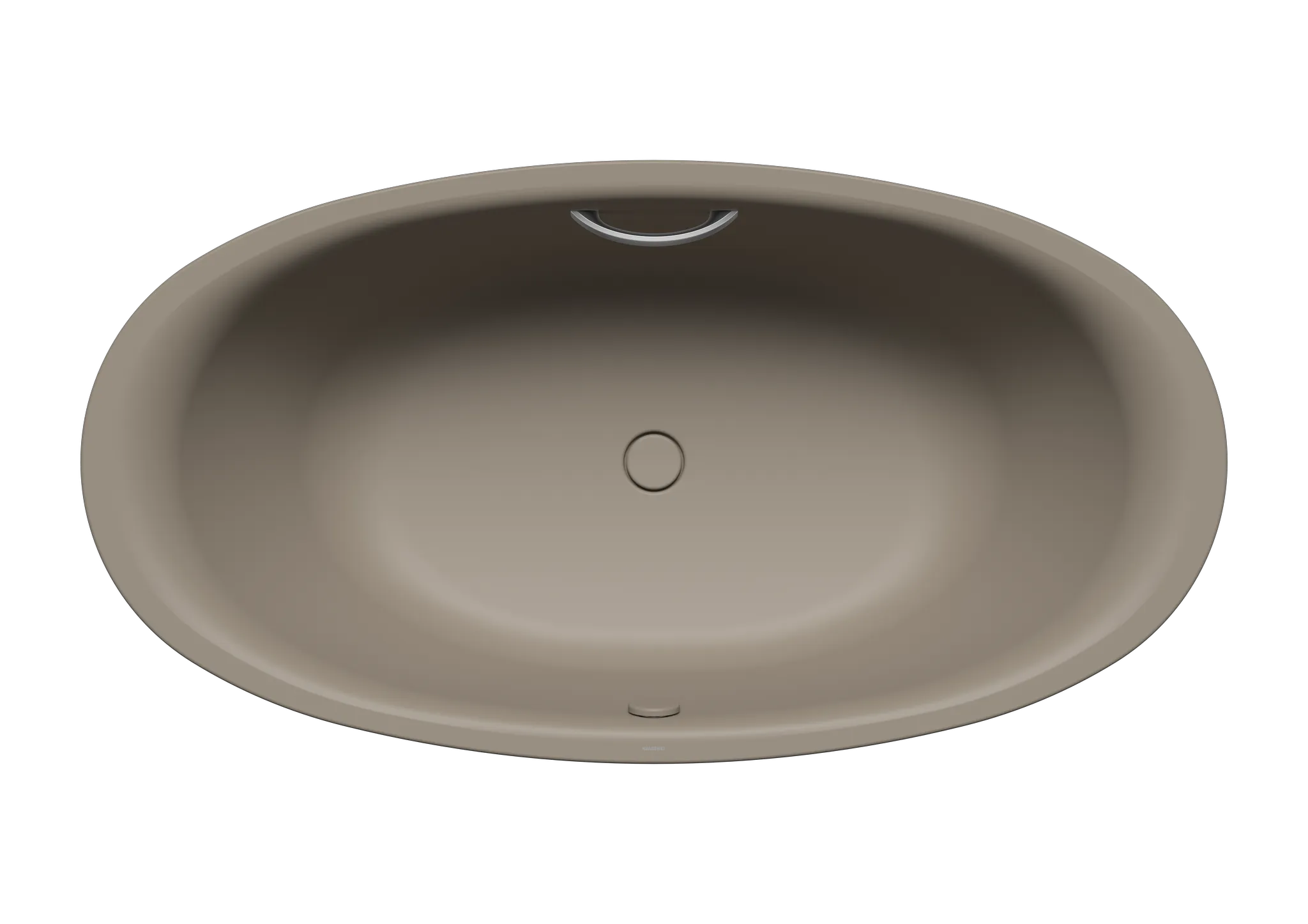 Kaldewei Badewanne „Ellipso Duo Oval“ oval 190 × 100 cm, mit Grifflochbohrungen in warm grey 60
