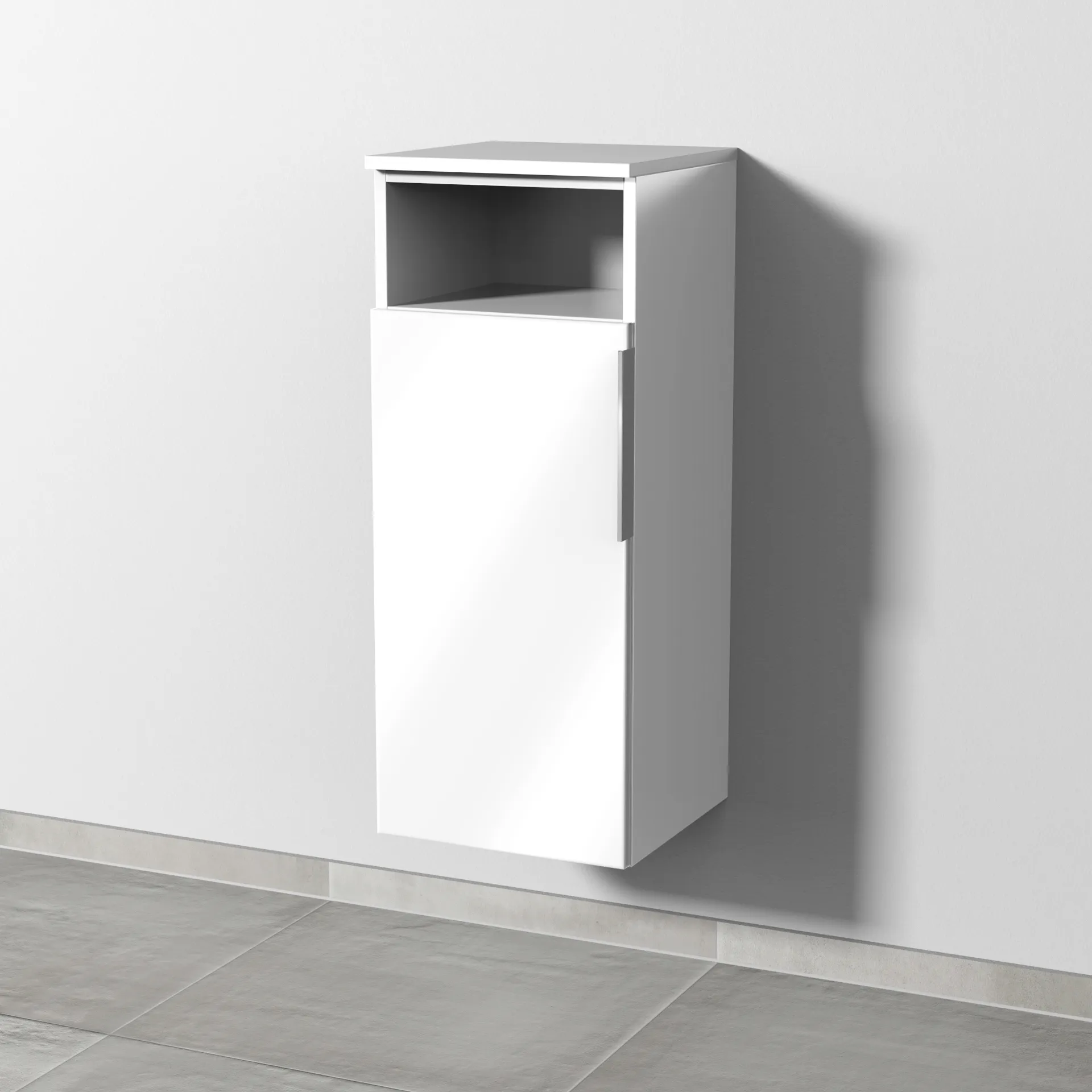 Sanipa Mittelschrank „3way“ 350 × 850 × 345 mm Anschlag links, in Weiß (glanz), Anschlag links