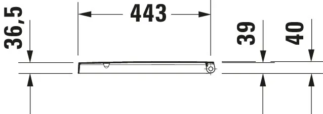 Duravit WC-Sitz „ME by Starck“ 37,4 × 45,8 × 5,6 cm in Weiß Hochglanz, Scharniere Edelstahl Duravit WC-Sitz „ME by Starck“ 37,4 × 45,8 × 5,6 cm in Weiß Hochglanz, Scharniere Edelstahl