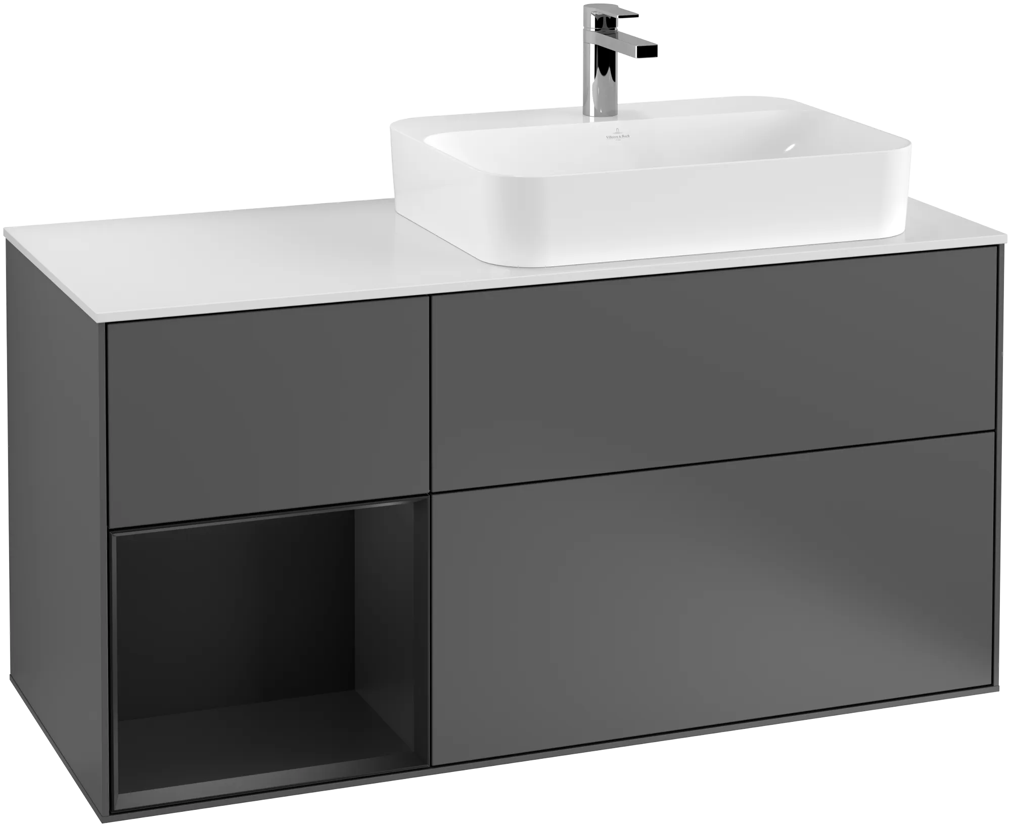 Villeroy & Boch Finion Waschbeckenunterschrank F39 1200x603x501mm anthrazit