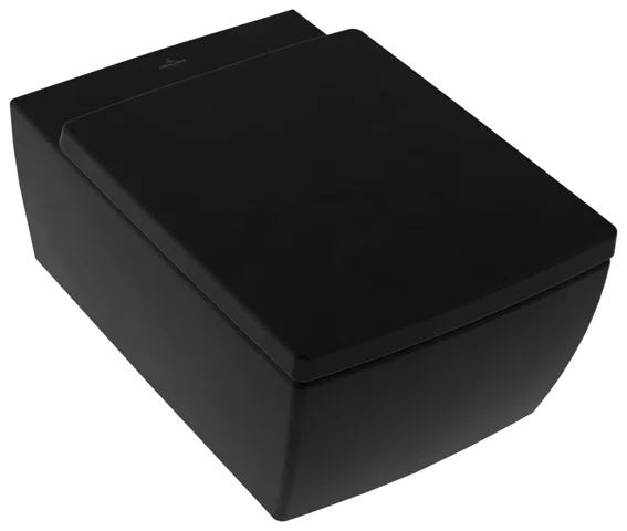 Wand-Tiefspül-WC DirectFlush „Memento 2.0“ 37,5 × 34,5 × 56 cm in Ebony, ohne Spülrand