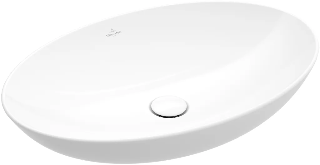 Villeroy & Boch Aufsatzwaschtisch aus TitanCeram „Loop & Friends“ 560 × 380 × 150 mm, ohne Hahnlochbohrung in Almond Villeroy & Boch Aufsatzwaschtisch aus TitanCeram „Loop & Friends“ 560 × 380 × 150 mm, ohne Hahnlochbohrung in Almond