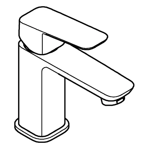 Grohe Cubeo Einhand-Waschtischbatterie S-Size, glatter Körper, chrom Grohe Cubeo Einhand-Waschtischbatterie S-Size, glatter Körper, chrom