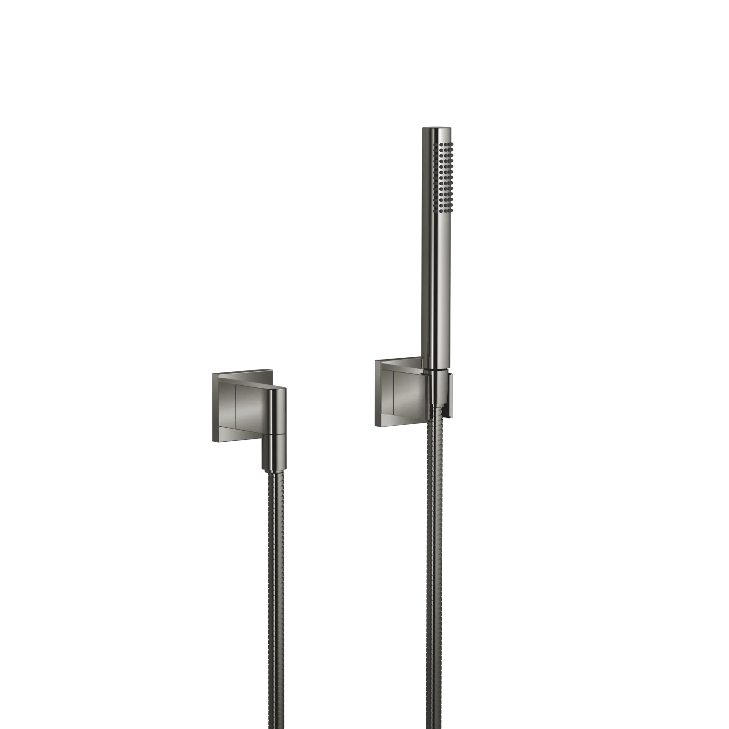 Dornbracht Schlauchbrausegarnitur SERIENSPEZIFISCH Dark Chrome, 15 l/min Durchfluss, 1.250 mm Metallschlauch mit Verdrehschutz