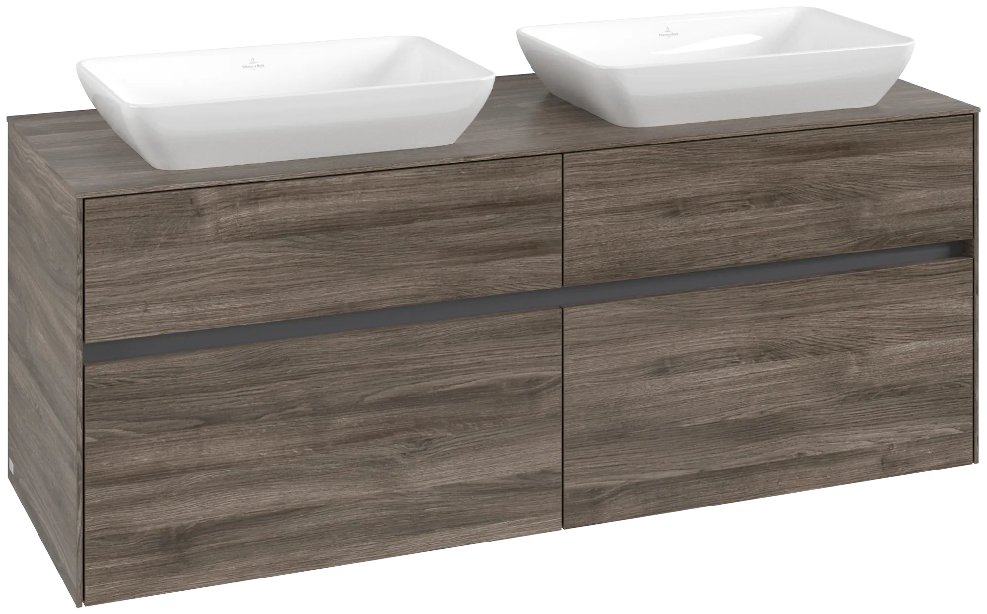 Villeroy & Boch Collaro Waschbeckenunterschrank C11900, 1400x548x500mm, Stone Oak