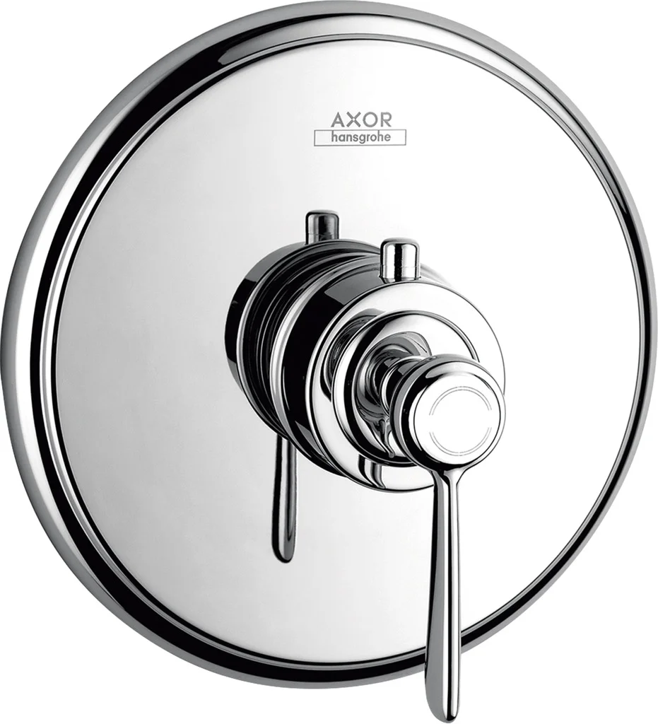 Hansgrohe AXOR Montreux Thermostat Unterputz mit Hebelgriff Chrom, 1 Verbraucher, max. Durchflussmenge 43 l/min bei 3 bar, einstellbare Temperaturbegrenzung bis 40 °C