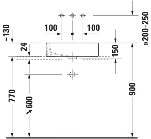 Aufsatzwaschtisch „Vero“, ohne Überlauf Aufsatzwaschtisch „Vero“, ohne Überlauf