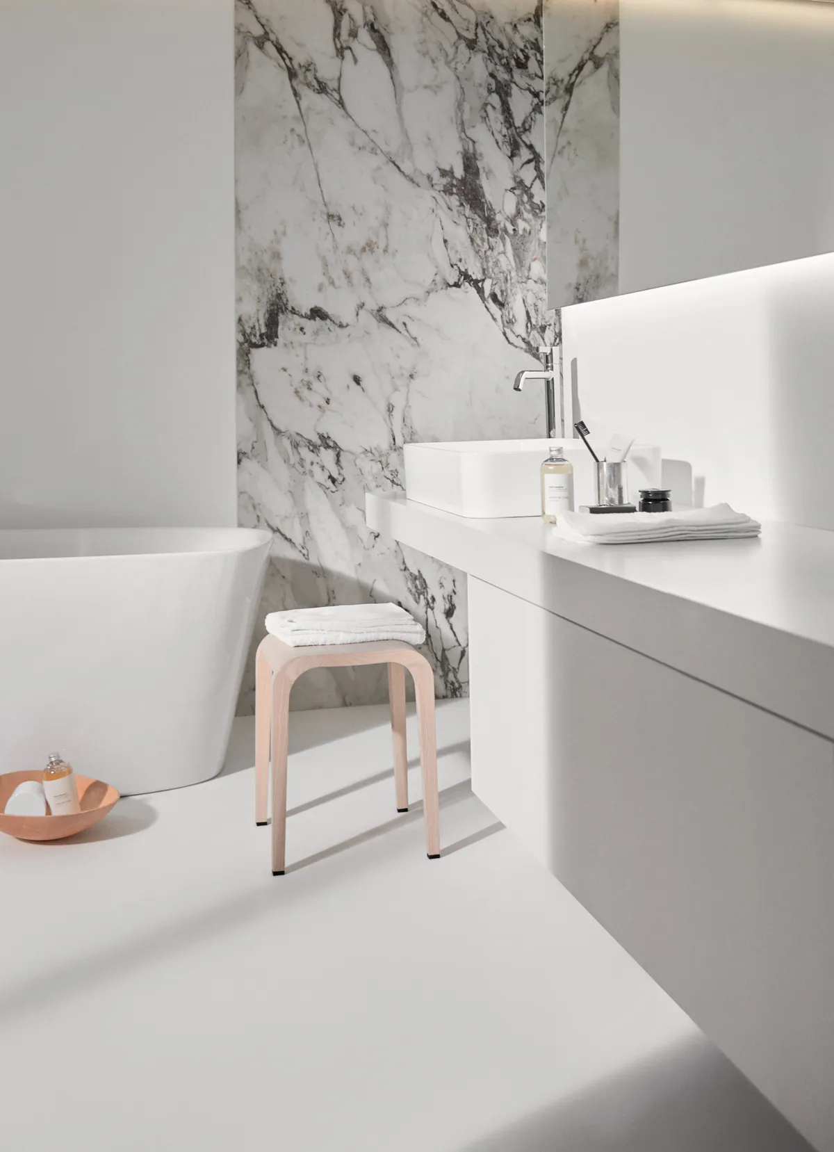 Konsole Conca, 2000x505x80mm, Weiß Konsole Conca, 2000x505x80mm, Weiß