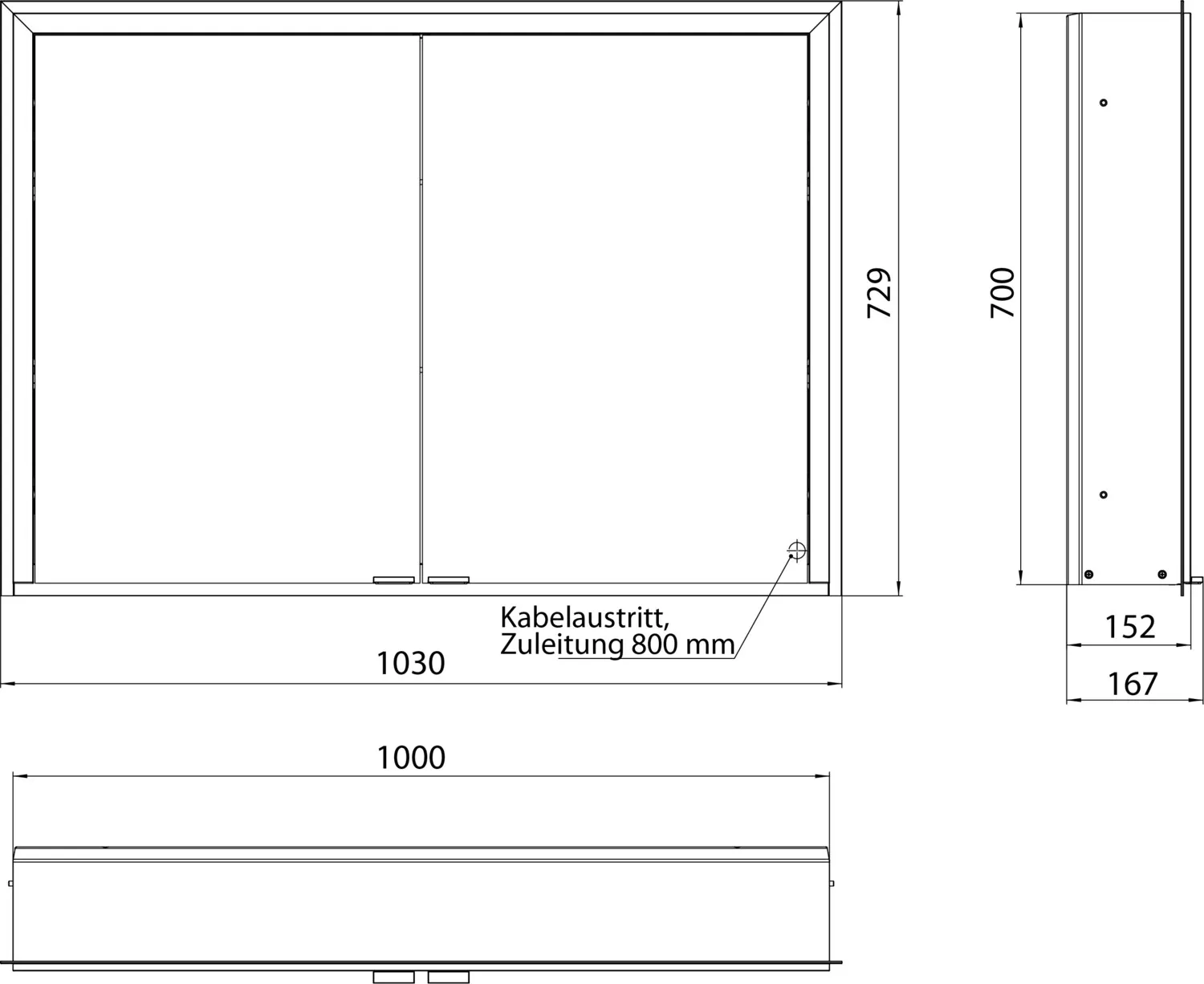 emco Spiegelschrank „prime 3“