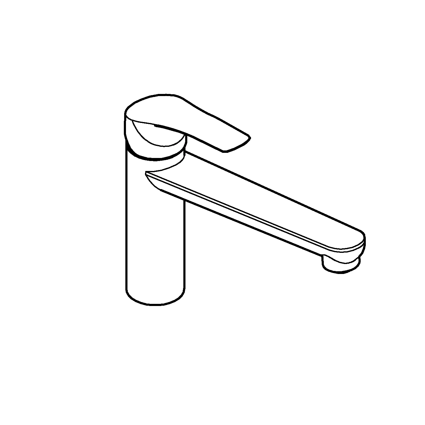 Einhand-Spültischbatterie Eurosmart 30617, für Vor-Fenster-Montage, mittelhoher schwenkbarer Gussauslauf, chrom Einhand-Spültischbatterie Eurosmart 30617, für Vor-Fenster-Montage, mittelhoher schwenkbarer Gussauslauf, chrom