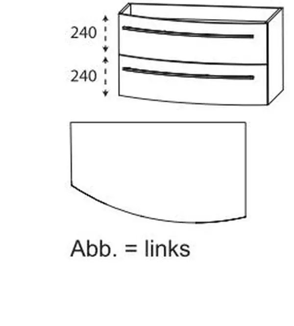 Laguna Set-Waschtischunterschrank mit Waschtisch und Spiegelschrank 900 mm, ,,