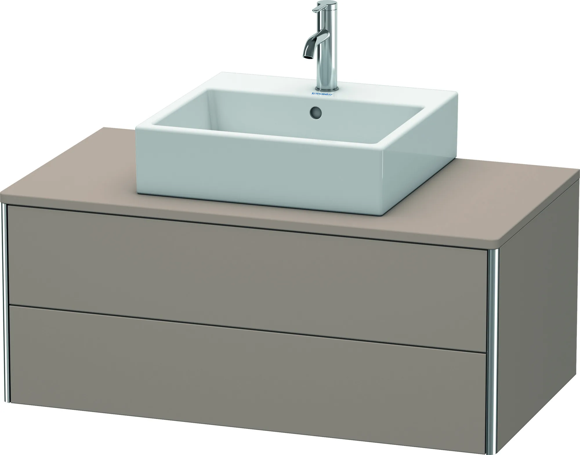 Duravit Waschtischunterschrank wandhängend „XSquare“ 100 × 40 × 54,8 cm Basalt Matt
