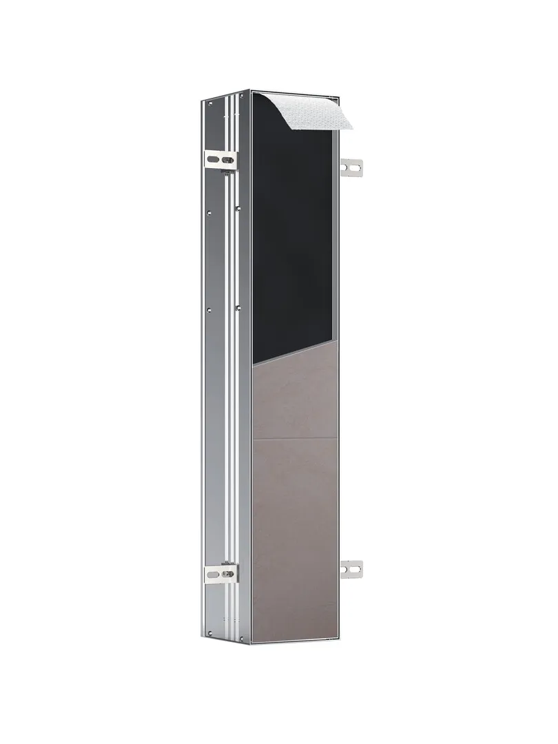 WC-Modul asis plus, Unterputz Papierentnahme oben, 803 mm, Tür links