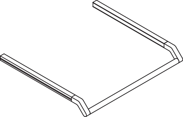 HEWI Ablage in 65 × 6,8 cm