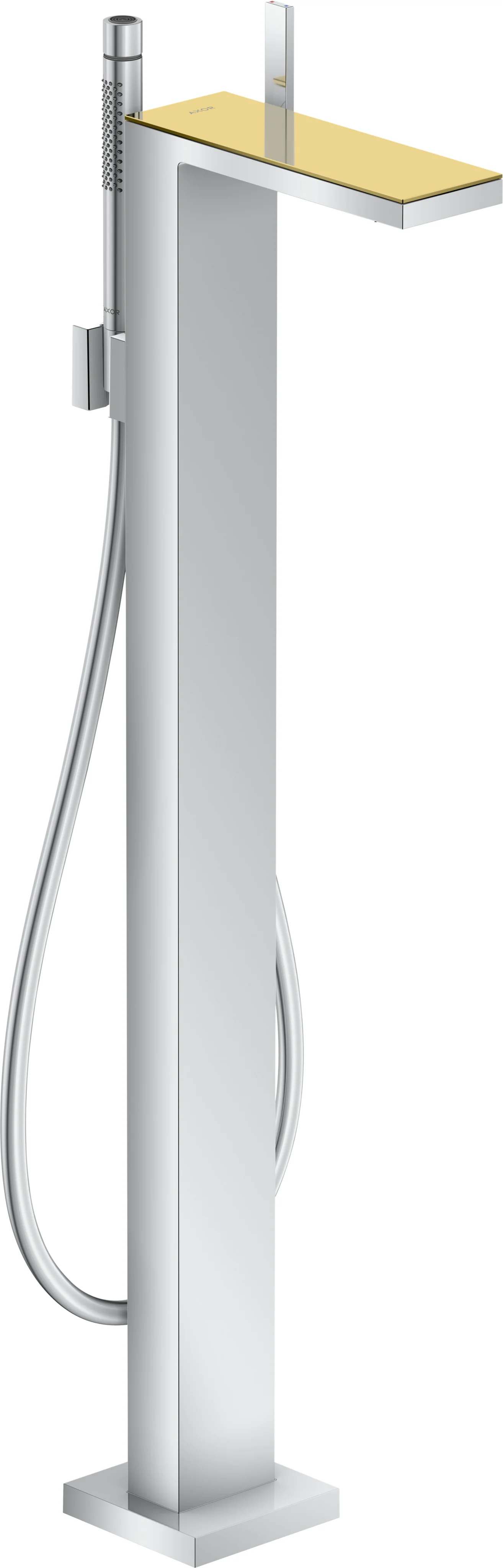 Hansgrohe AXOR MyEdition Einhebel-Wannenmischer bodenstehend, Chrom, Ausladung 196 mm