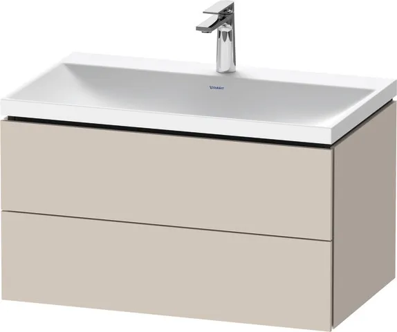 Duravit Möbelset c-shaped Set wandhängend wandhängend „L-Cube“ 80 × 48 × 48 cm