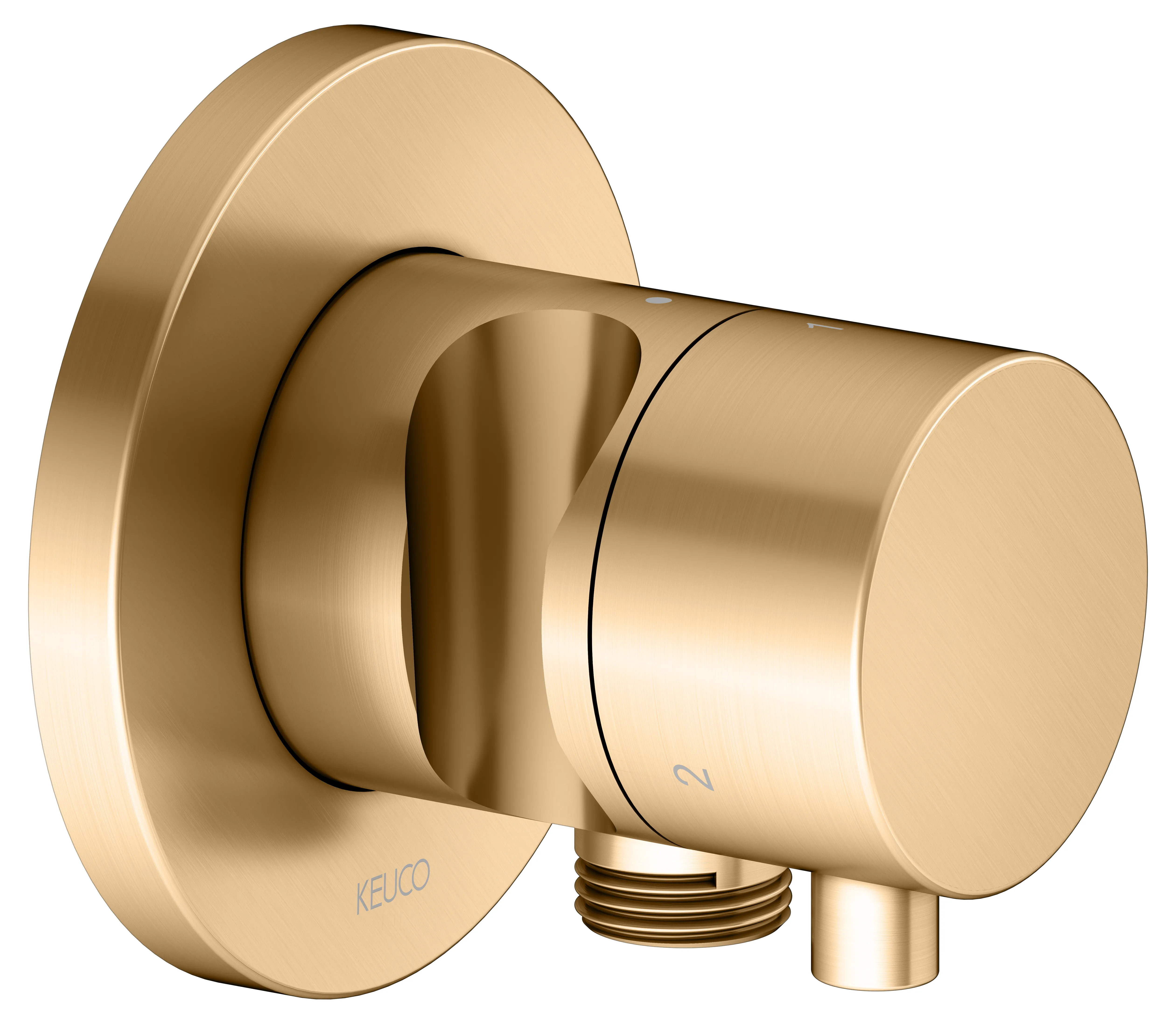 IXMO 3-Wege Umstellventil UP DN15 IXMO Comfort, rund Messing gebürstet IXMO 3-Wege Umstellventil UP DN15 IXMO Comfort, rund Messing gebürstet