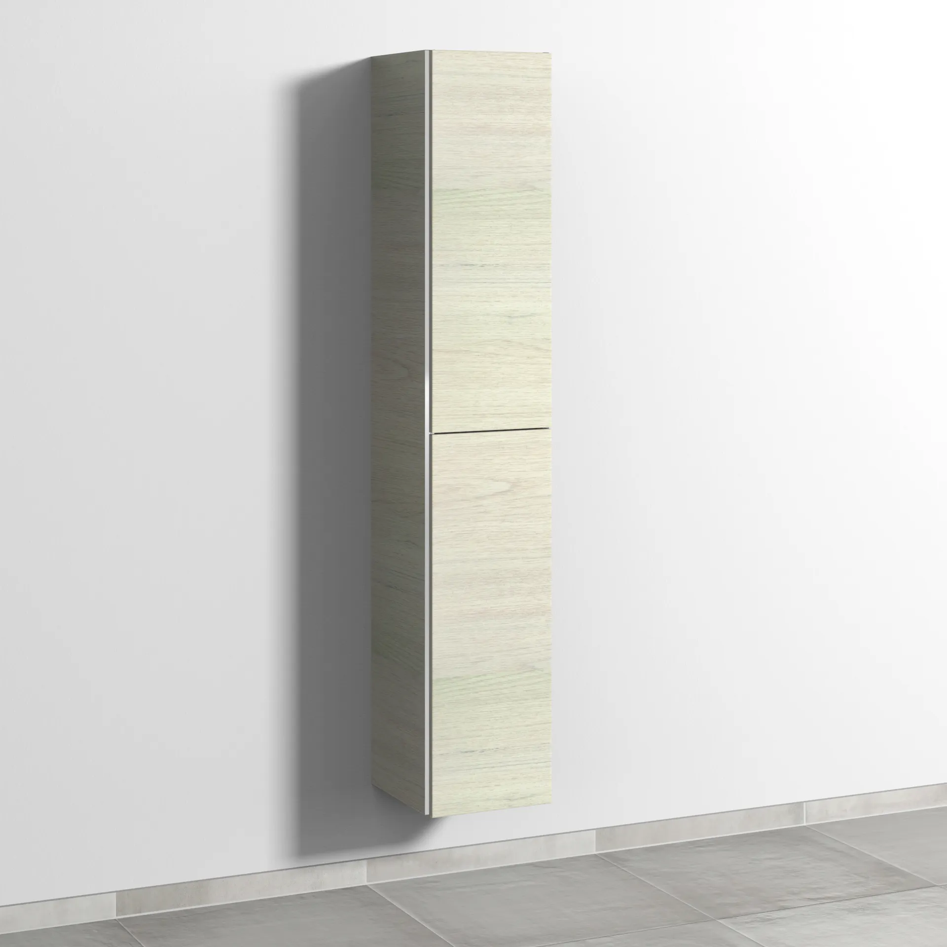 Sanipa Hochschrank "3way" 300 × 1700 × 345 mm Anschlag rechts, in White Oak, Anschlag rechts Regalelement: ohne|Türen: 2|Anschlag: rechts|Schubladen: 0|Griff: Akzent-Griffleiste|Farbe: White Oak|Größe: 30 × 34,5 × 170 cm Image