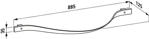Laufen Handtuchhalter Palace umlaufend, chrom Laufen Handtuchhalter Palace umlaufend, chrom