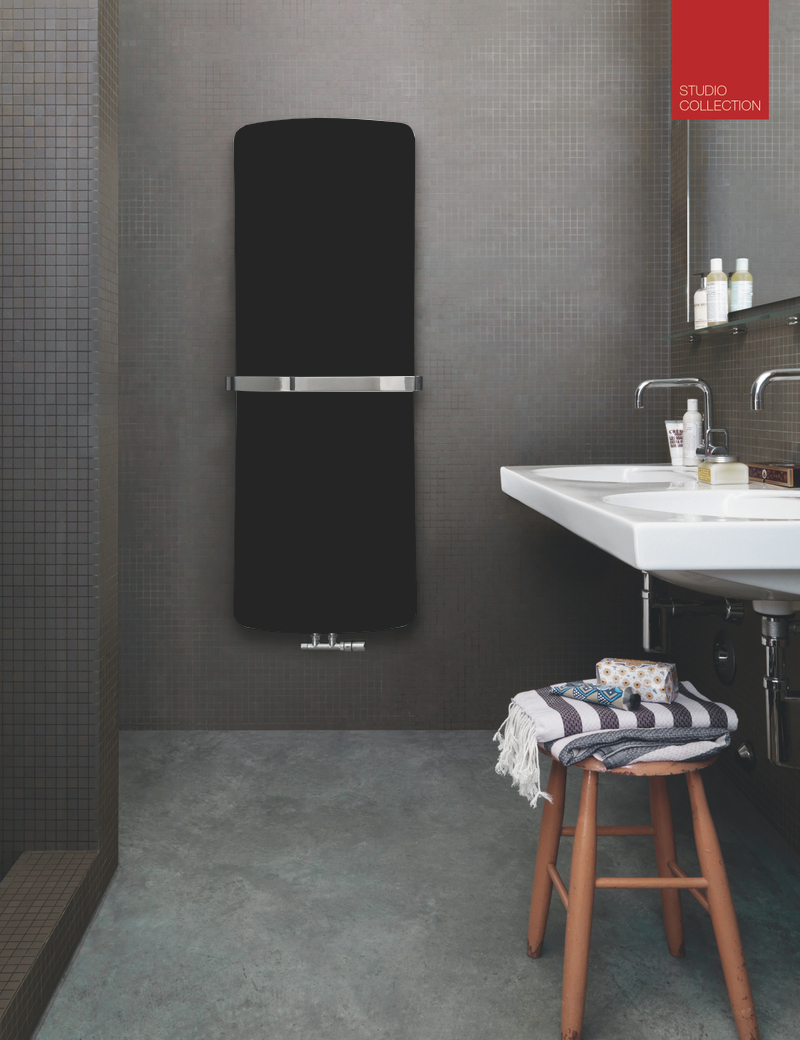 Zehnder Design-Heizkörper „Folio Belt“ für Warmwasser-Zentralheizung mit 50 mm-Mittelanschluss 43 × 115,6 cm in Volcanic (glänzend) Zehnder Design-Heizkörper „Folio Belt“ für Warmwasser-Zentralheizung mit 50 mm-Mittelanschluss 43 × 115,6 cm in Volcanic (glänzend)