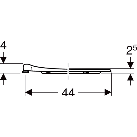 Geberit WC-Sitzring ehemals Keramag „Renova Comfort“, Befestigung von unten Geberit WC-Sitzring ehemals Keramag „Renova Comfort“, Befestigung von unten