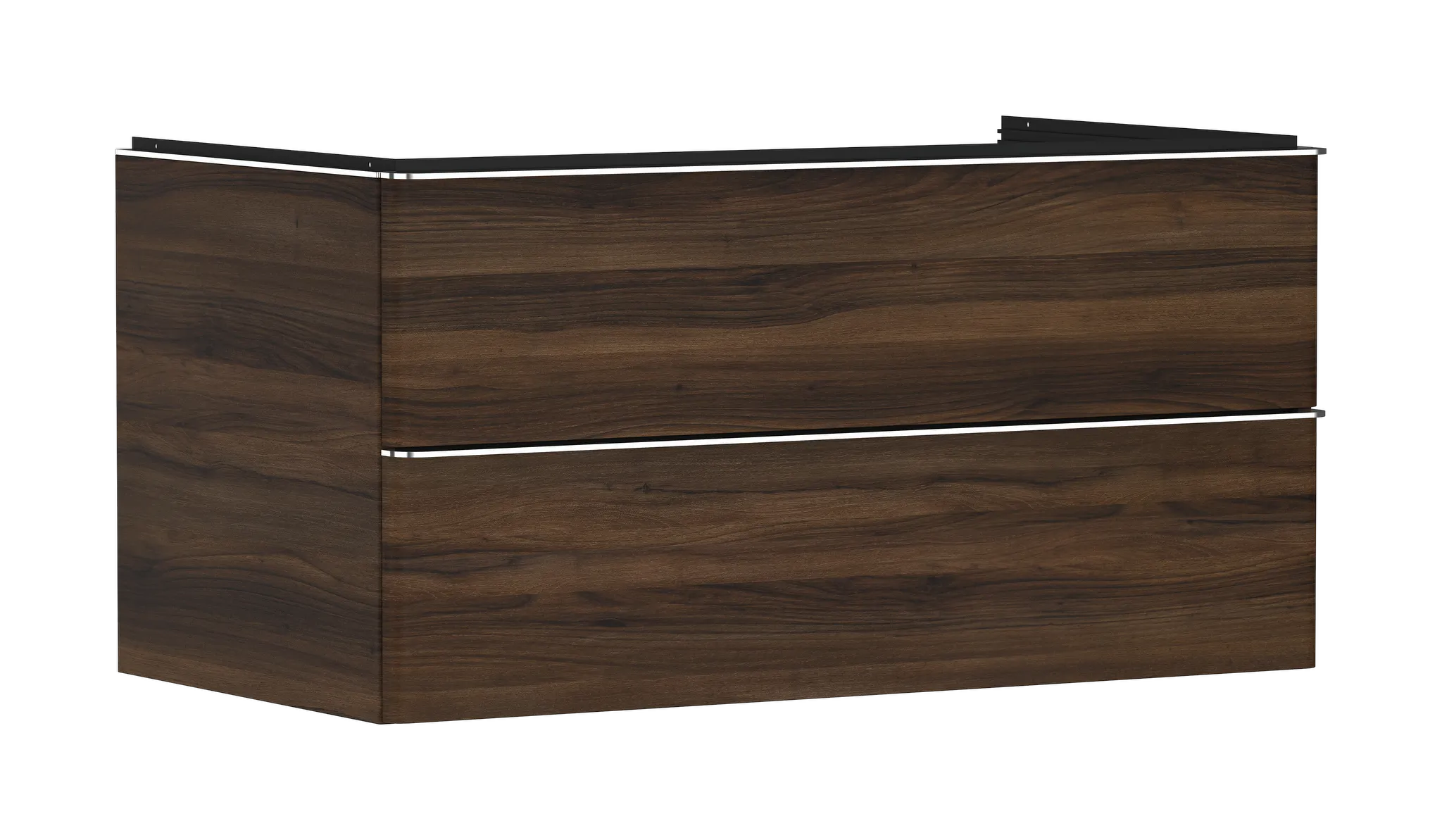 Hansgrohe Xelu Q Waschtischunterschrank Nussbaum Dunkel 980⁄550 mit 2 Schubkästen