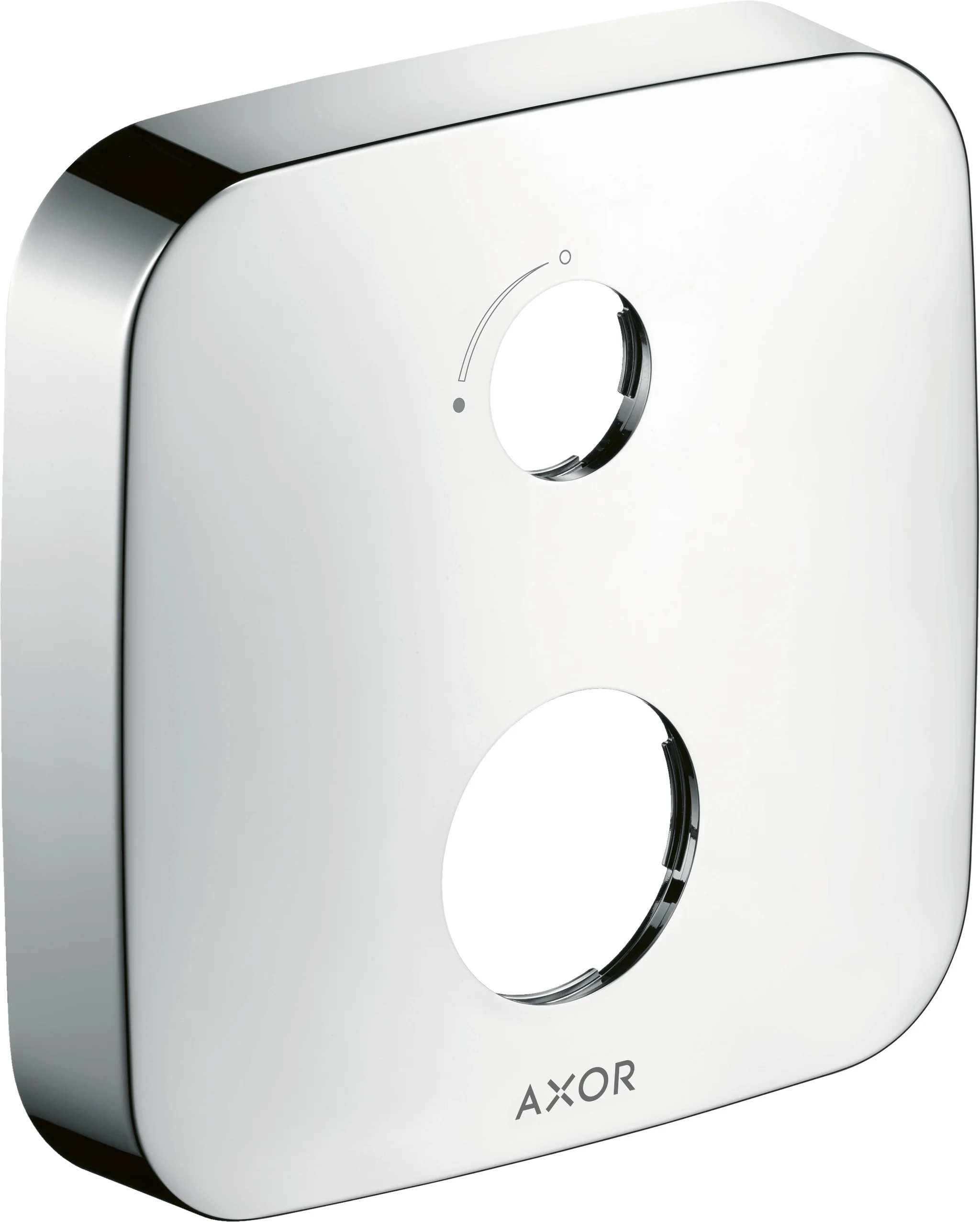 Hansgrohe AXOR Verlängerungsrosette softsquare 2-Loch Chrom, 170 mm Durchmesser, 33 mm Verlängerung, Metallrosette