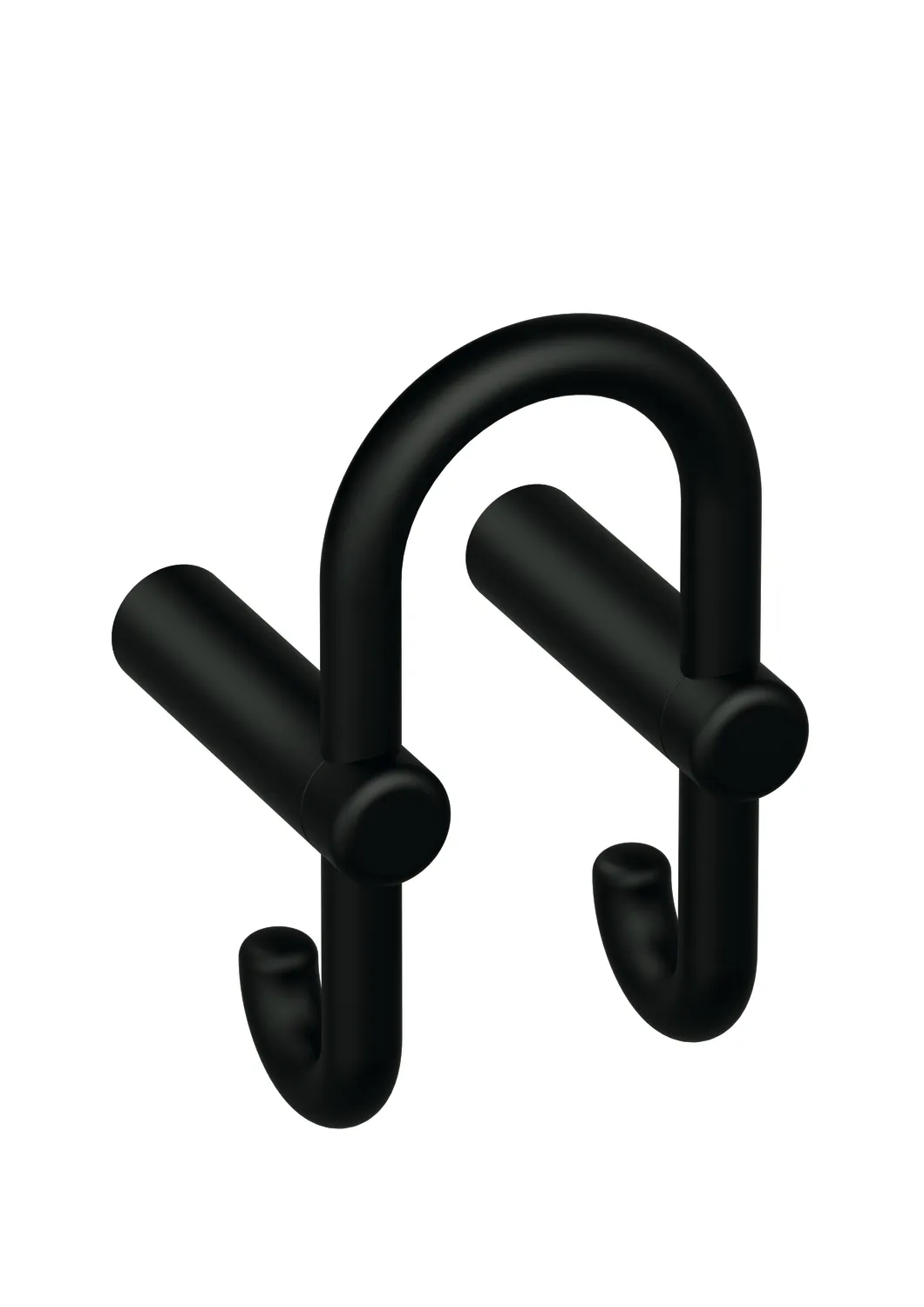 HEWI Garderobendoppelhaken Serie 801, Tiefschwarz