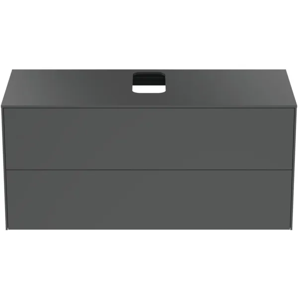 Ideal Standard Waschtischunterschrank Conca, 2 Auszüge, Anthrazit