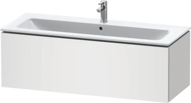 Duravit Waschtischunterschrank wandhängend „L-Cube“ 122 × 40 × 48,1 cm Weiß Matt Duravit Waschtischunterschrank wandhängend „L-Cube“ 122 × 40 × 48,1 cm Weiß Matt