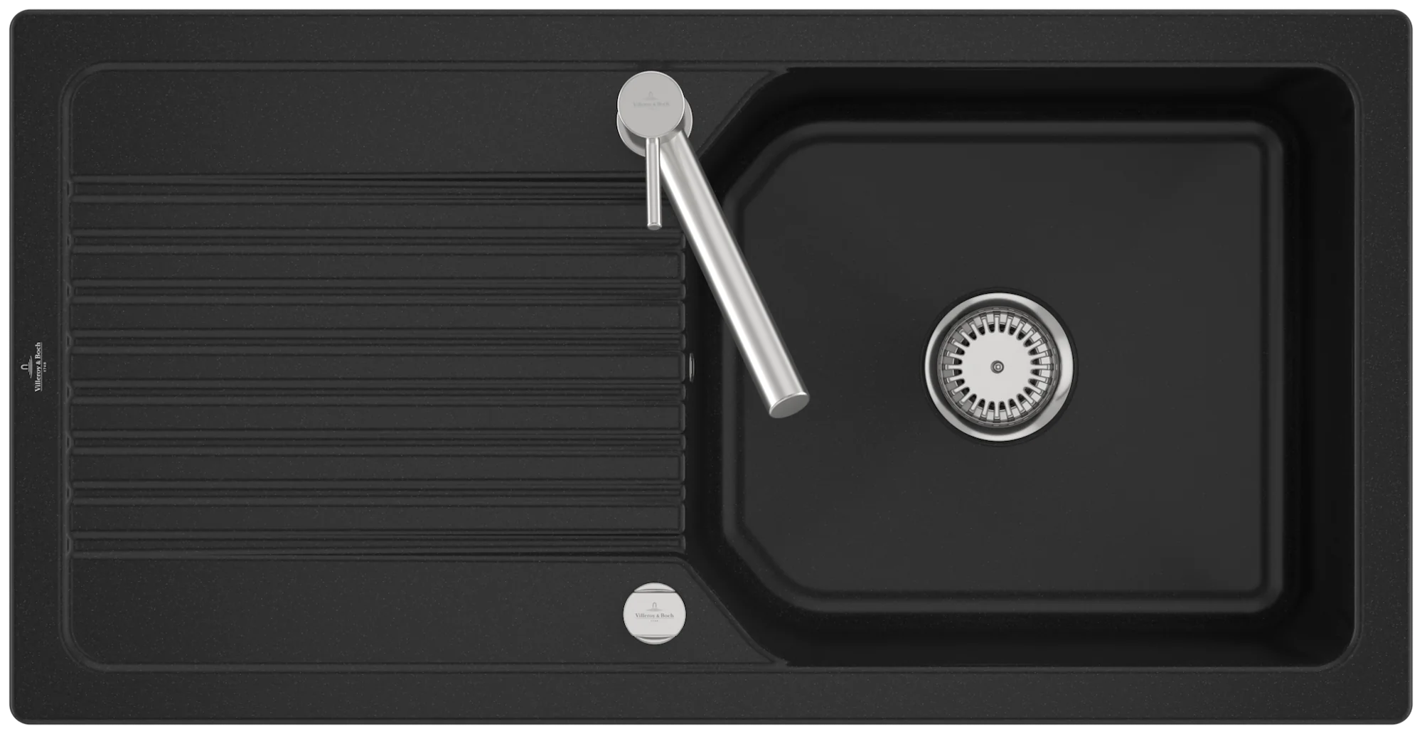Villeroy & Boch Linara 60 Einbauspüle 1000x510mm Exc-Garn TitanCeram Chrom.e cplus