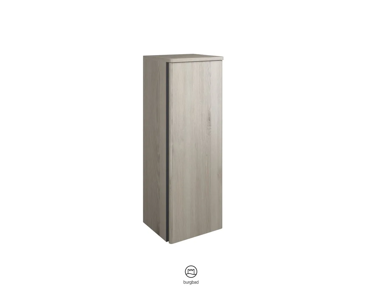 burgbad Hochschrank „Badu“ 392 × 980 × 365 mm in Nussbaum Dekor Samt