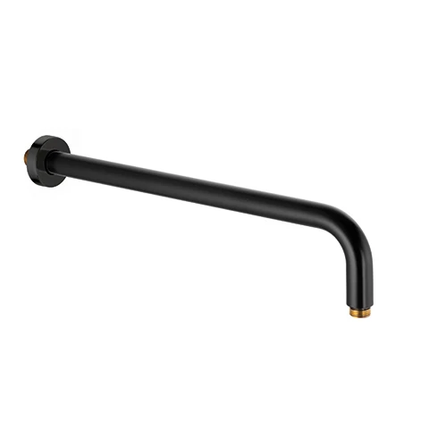 Kludi A-QA Brausearm 400 mm mattschwarz - Starrer Wand-Brausearm mit Schubrosette, Ausladung 430 mm, DN 15, PN 5 Kludi A-QA Brausearm 400 mm mattschwarz - Starrer Wand-Brausearm mit Schubrosette, Ausladung 430 mm, DN 15, PN 5
