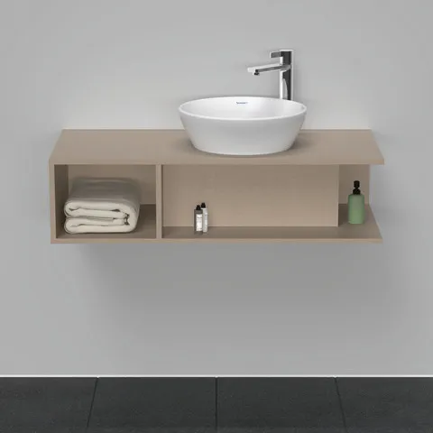 Duravit Waschtischunterschrank wandhängend „D-Neo“ 100 × 26 × 48 cm Leinen