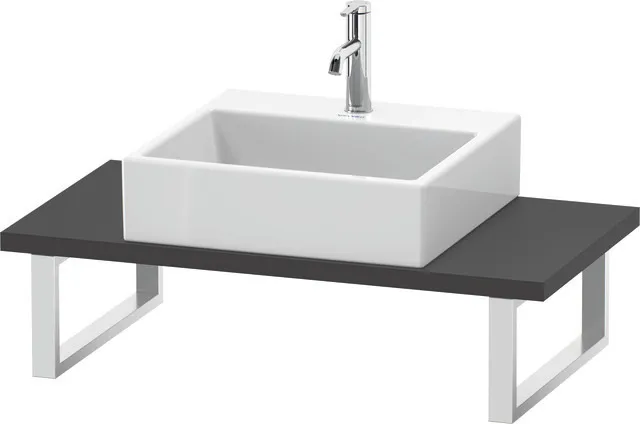 Duravit Konsole „L-Cube“ in Graphit Matt