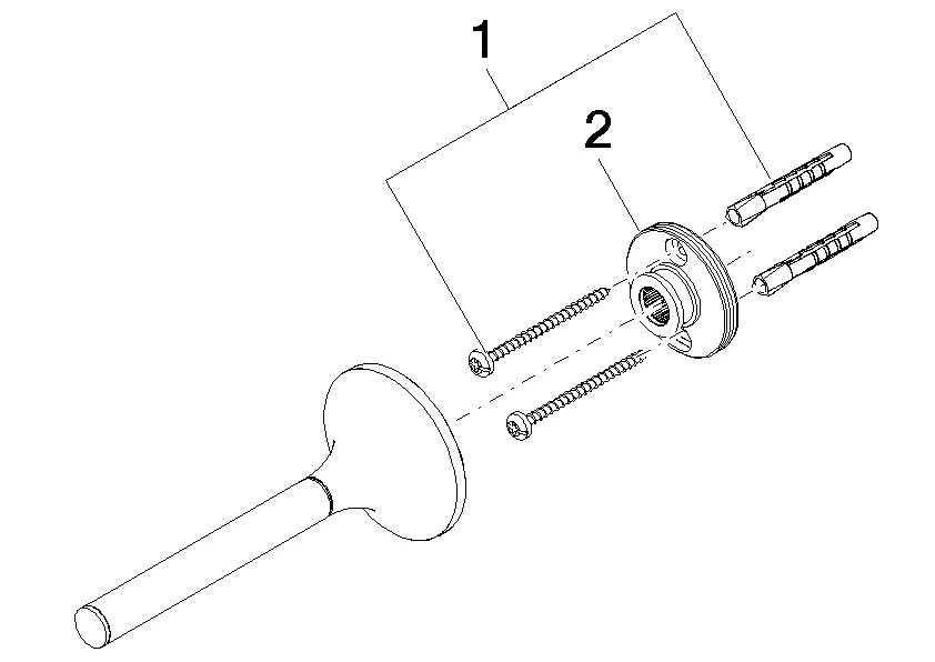 Reserve-Papierrollenhalter VAIA Chrom 83590809 Reserve-Papierrollenhalter VAIA Chrom 83590809