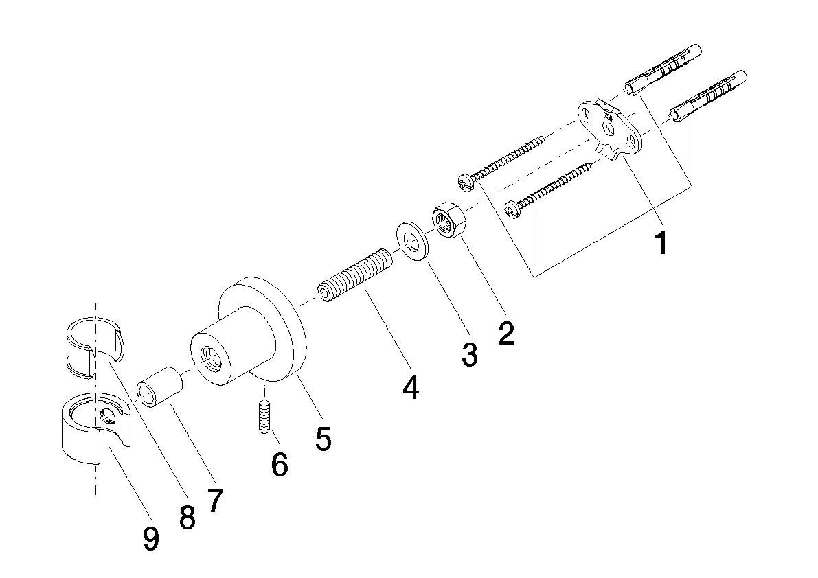Dornbracht Tara Brausehalter Chrom Dornbracht Tara Brausehalter Chrom