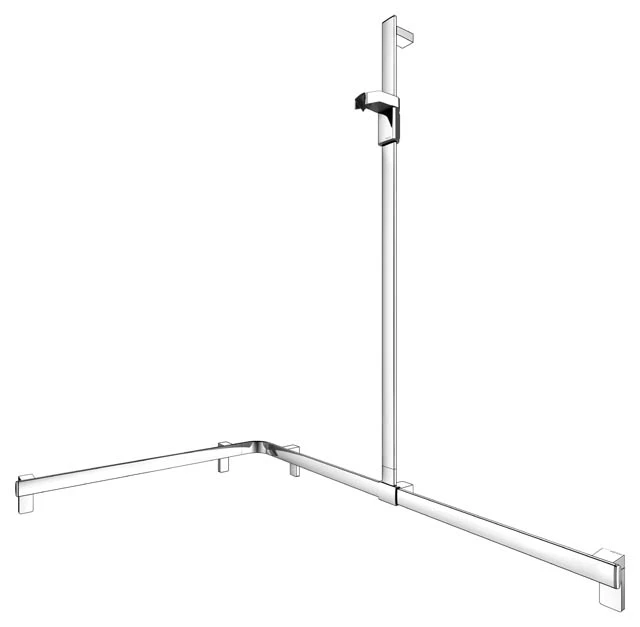 KEUCO AXESS Duschhandlauf mit Brausestange rechts, 840⁄1140⁄1300 mm, verchromt KEUCO AXESS Duschhandlauf mit Brausestange rechts, 840⁄1140⁄1300 mm, verchromt