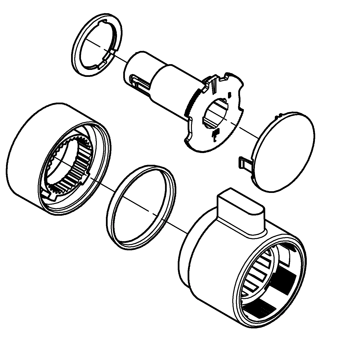 Absperrgriff 49083, für Grohtherm Thermostat-Fertigmontageset, chrom