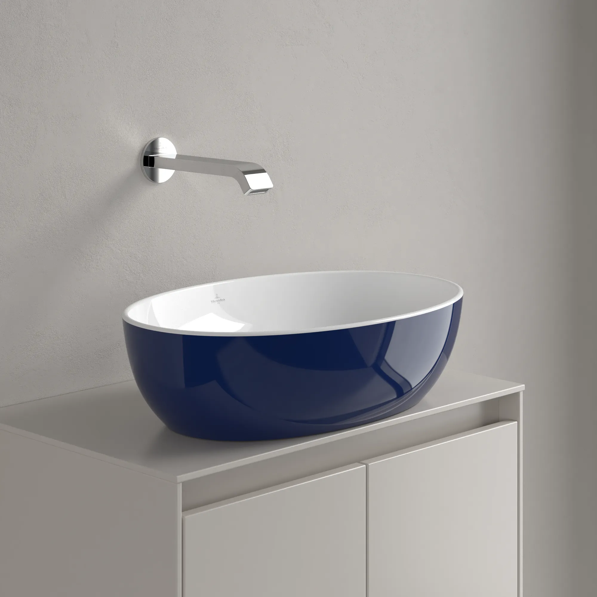 Villeroy & Boch Aufsatzwaschtisch „Artis“ 480 × 325 × 135 mm in Deep Ocean Villeroy & Boch Aufsatzwaschtisch „Artis“ 480 × 325 × 135 mm in Deep Ocean