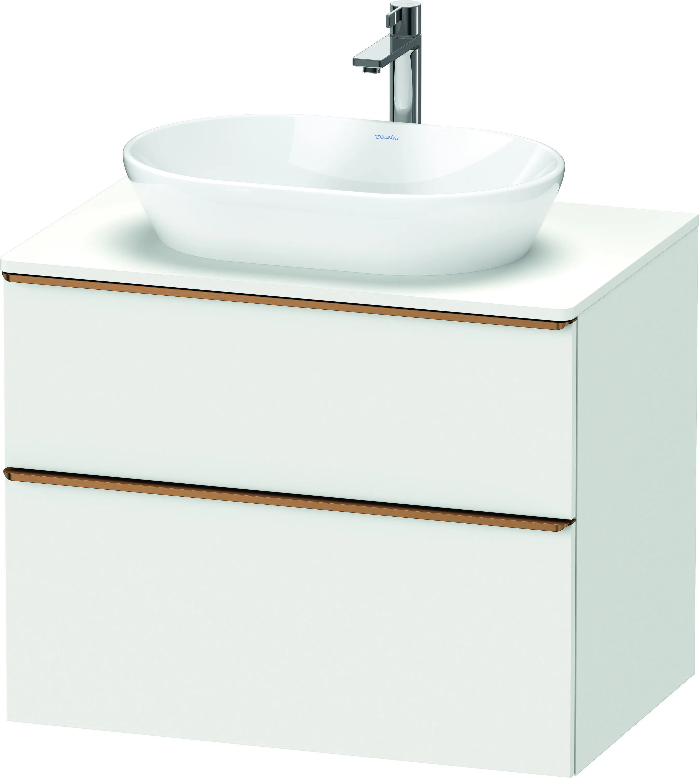 Duravit Waschtischunterschrank wandhängend „D-Neo“ 80 × 66,4 × 55 cm Weiß Matt