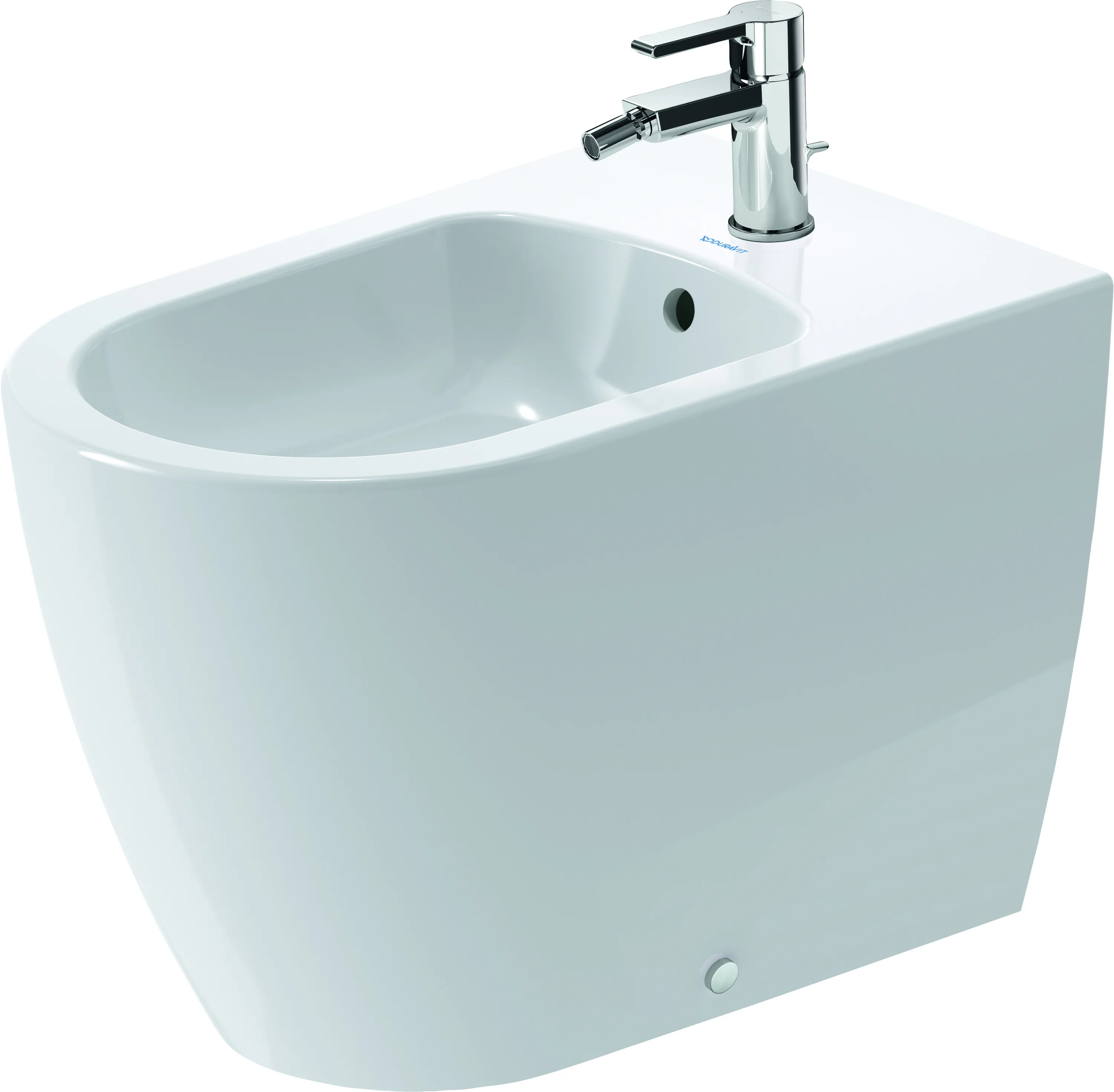 Duravit Stand-Bidet back to wall „ME by Starck“, Befestigung sichtbar 37 × 60 × 40 cm in Weiß Hochglanz Duravit Stand-Bidet back to wall „ME by Starck“, Befestigung sichtbar 37 × 60 × 40 cm in Weiß Hochglanz
