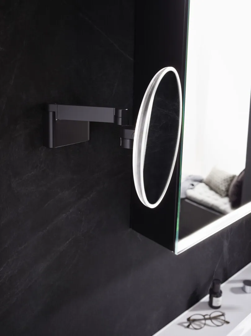 emco LED-Kosmetikspiegel „evo“ Rund in schwarz emco LED-Kosmetikspiegel „evo“ Rund in schwarz