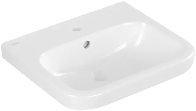 Villeroy & Boch Waschbecken geschliffen „Architectura“ 550 × 470 × 180 mm, ohne Hahnlochbohrung, mit Hahnlochbank, Hahnlochposition mittig in Weiß Alpin Villeroy & Boch Waschbecken geschliffen „Architectura“ 550 × 470 × 180 mm, ohne Hahnlochbohrung, mit Hahnlochbank, Hahnlochposition mittig in Weiß Alpin