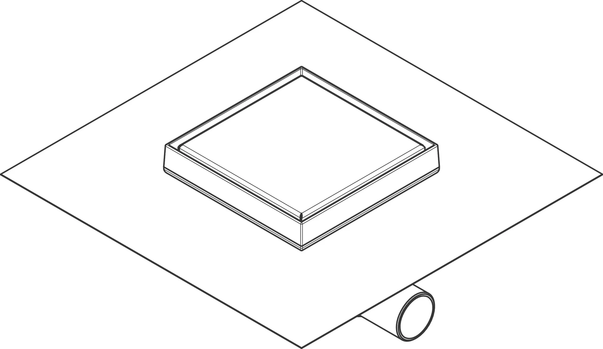 RainDrain Point Komplettset Punktablauf 150/150 rückseitig befliesbar Mattschwarz RainDrain Point Komplettset Punktablauf 150/150 rückseitig befliesbar Mattschwarz