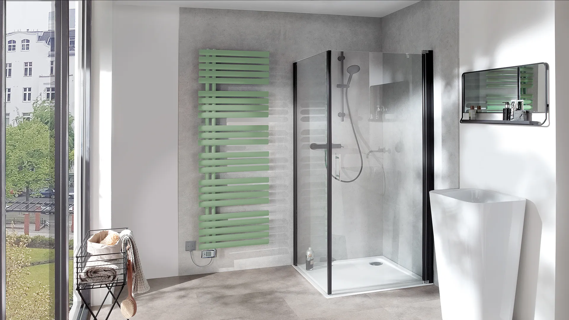 BEMM Badheizkörper Ellipsis B E BEL-H1830x053x0500, Schwarzperlmetallic BEMM Badheizkörper Ellipsis B E BEL-H1830x053x0500, Schwarzperlmetallic